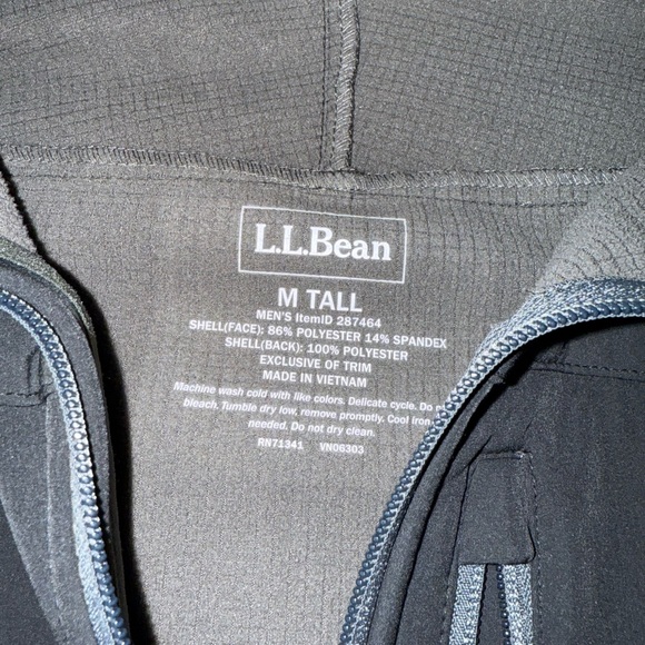 Men’s Tall L.L. Bean Black Jacket - Picture 2 of 7